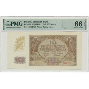 10 złotych 1940 - J - PMG 66 EPQ