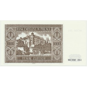 Krakowiak, 1,000 gold 1941 - MCSM 361 -.