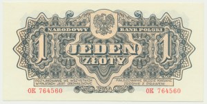 1 zloty 1944 ...owe - OK 764560 - commemorative issue - unprinted