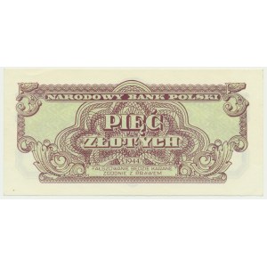 5 zloty 1944 ...owe - aE 518823 - commemorative issue - no overprints