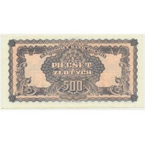 500 Zloty 1944 ...owe - BH 780347 - Gedenkausgabe - unbedruckt