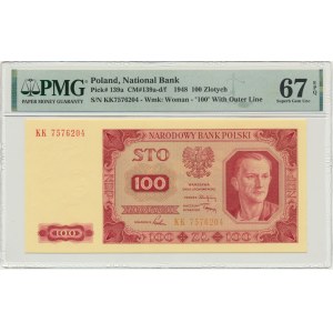 100 oro 1948 - KK - PMG 67 EPQ