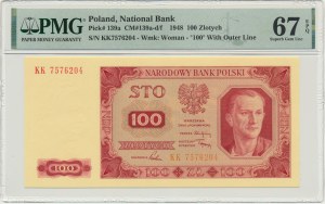 100 gold 1948 - KK - PMG 67 EPQ