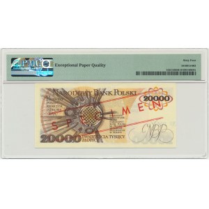 20.000 złotych 1989 - WZÓR - A 0000000 - No.0887 - PMG 64 EPQ