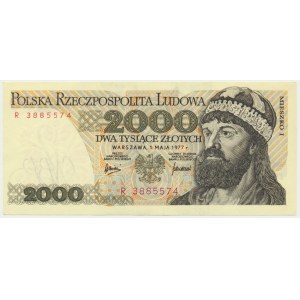 2,000 zloty 1977 - R - last series