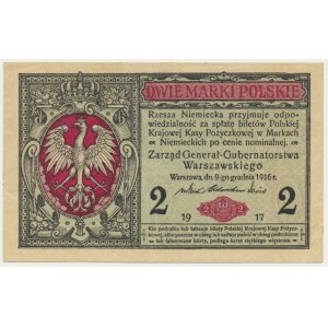 2 známky 1916 - General - B -.