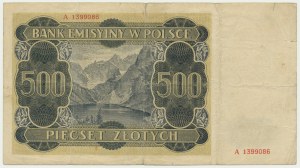 500 Zloty 1940 - A - Londoner Fälschungsziffer
