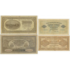 Sada, 100 000 - 1 milion marek 1923 (4 ks)