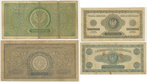 Set, 100,000 - 1 million marks 1923 (4 pieces).