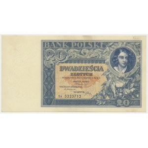20 Zloty 1931 - BH. - seltene Serie