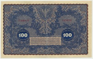 100 marek 1919 - 1. série T - vzácnější varianta