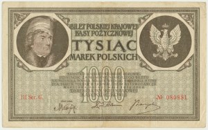 1,000 marks 1919 - III Ser. G -