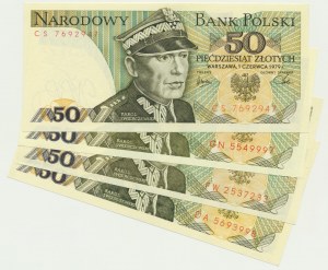 Zestaw, 50 złotych 1979-88 (4 szt.)