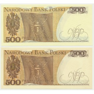 Satz, 500 Gold 1979-82 (2 Stk.)