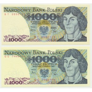 Zestaw, 1.000 złotych 1979-82 (2 szt.)