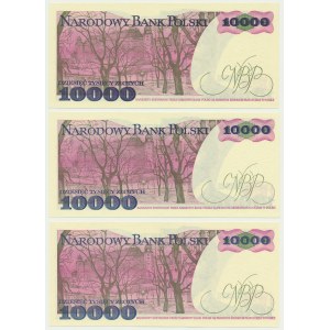 Zestaw, 10.000 złotych 1987-88 (3 szt.)