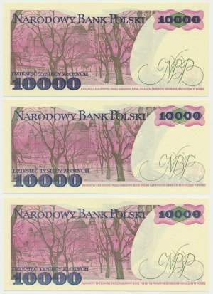 Set, 10 000 or 1987-88 (3 pièces)