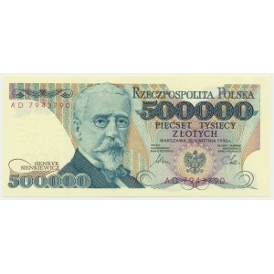 500,000 PLN 1990 - AD -.
