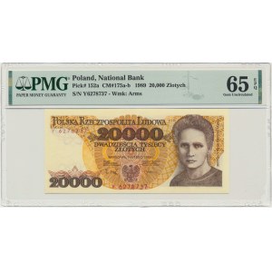 20.000 złotych 1989 - Y - PMG 65 EPQ