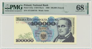 100.000 PLN 1990 - AT - PMG 68 EPQ
