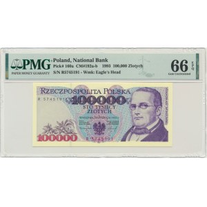 PLN 100,000 1993 - R - PMG 66 EPQ