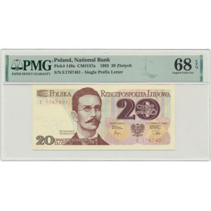 20 złotych 1982 - E - PMG 68 EPQ