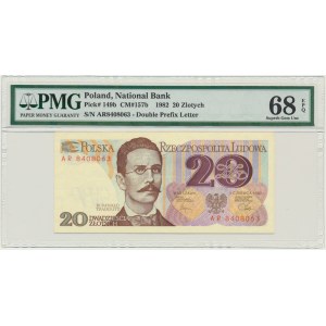 20 złotych 1982 - AR - PMG 68 EPQ