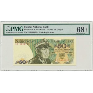 50 złotych 1982 - EE - PMG 68 EPQ
