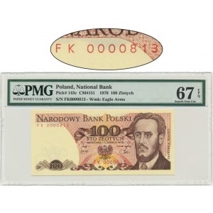100 Zloty 1979 - FK 0000813 - PMG 67 EPQ - niedrige Nummer
