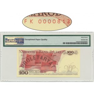100 złotych 1979 - FK 0000813 - PMG 67 EPQ - niski numer