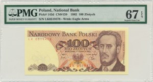 100 złotych 1982 - LK - PMG 67 EPQ