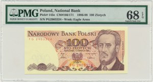 100 złotych 1986 - PG - PMG 68 EPQ