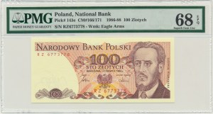 100 złotych 1986 - RZ - PMG 68 EPQ