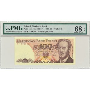 100 złotych 1986 - RT - PMG 68 EPQ