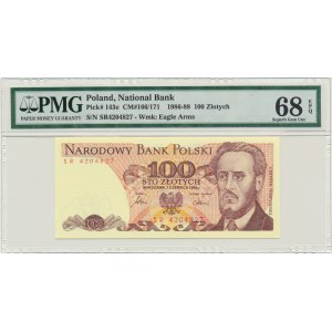 100 złotych 1986 - SR - PMG 68 EPQ