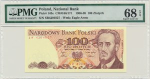 100 złotych 1986 - SR - PMG 68 EPQ