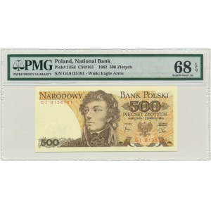 500 złotych 1982 - GL - PMG 68 EPQ