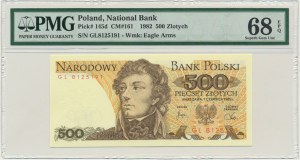 500 złotych 1982 - GL - PMG 68 EPQ