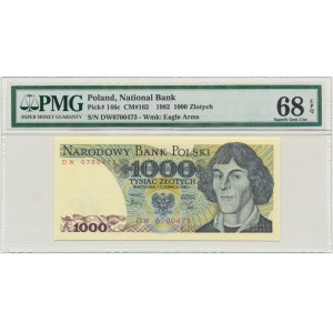 1.000 złotych 1982 - DW - PMG 68 EPQ