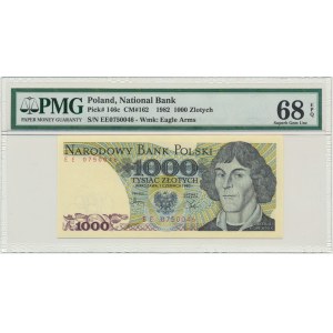 1 000 zlatých 1982 - EE - PMG 68 EPQ