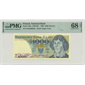 1.000 złotych 1982 - GD - PMG 68 EPQ