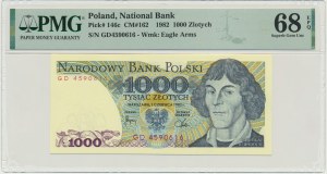 1.000 złotych 1982 - GD - PMG 68 EPQ
