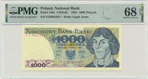 1.000 złotych 1982 - FZ - PMG 68 EPQ