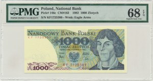 1.000 złotych 1982 - KF - PMG 68 EPQ