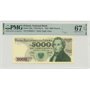 5,000 PLN 1982 - E - PMG 67 EPQ