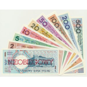 Ensemble de villes polonaises portant l'inscription NIEOBIEGOWY (9pcs) - séries diverses