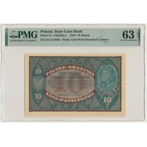 10 Mark 1919 - II Serie O - PMG 63 EPQ