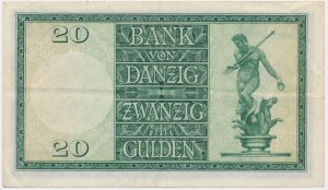 Danzig, 20 guldenov 1937 - K -