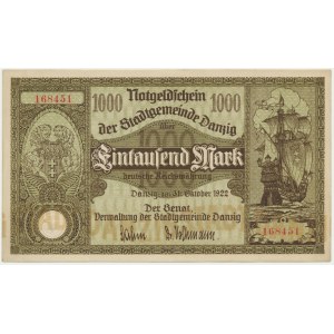 Gdansk, 1 000 marks 1922