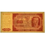 100 zloty 1948 - HF - carta rigata